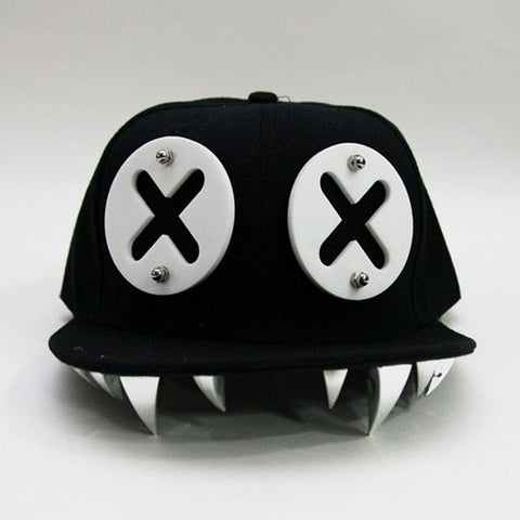Devil Monster / Punk Hip Hop Cap / Dental Acrylic Bone (Unisex)