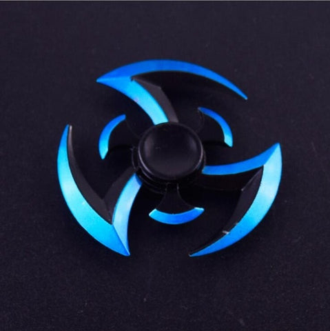 BLUE Scythe / Ninja Star / Fidget Spinner