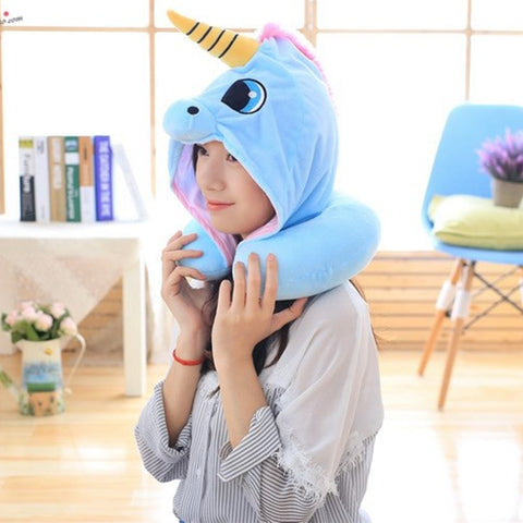 Cute Character / Hooded Neck Pillows