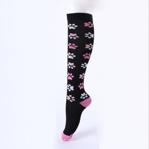 Paw Prints /Knee High Compression stockings