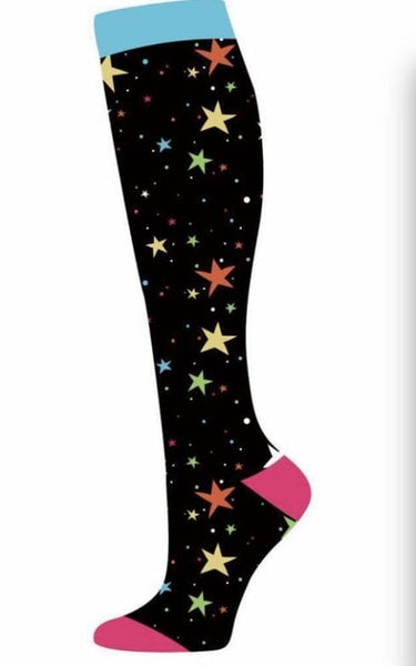 Star Color /Knee High Compression stockings