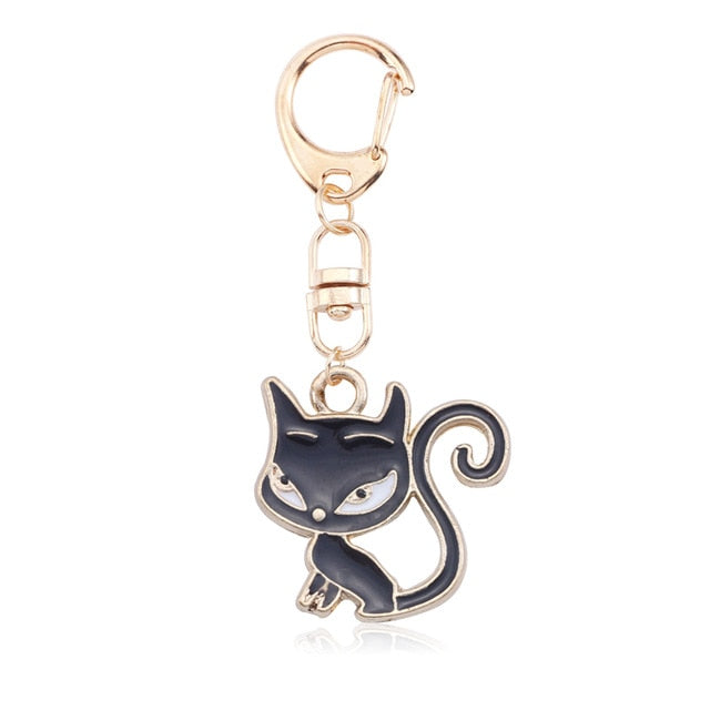 Anime Black Cat Key Chain