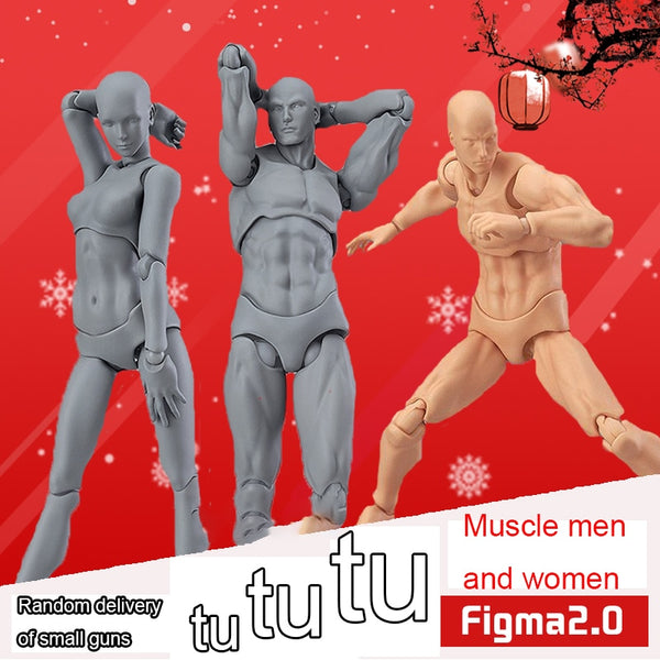 Figma 2.0 / Super Poseable & Customizable Artist's Action Figures (American Comics Style)