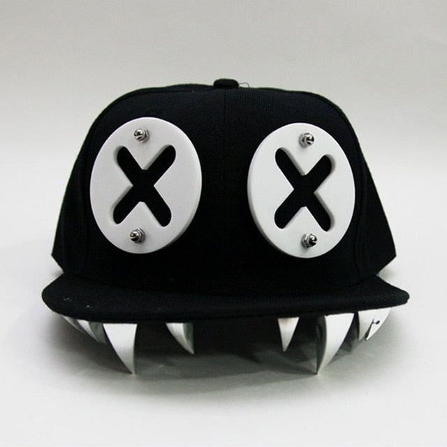 Devil Monster / Punk Hip Hop Cap / Dental Acrylic Bone (Unisex)