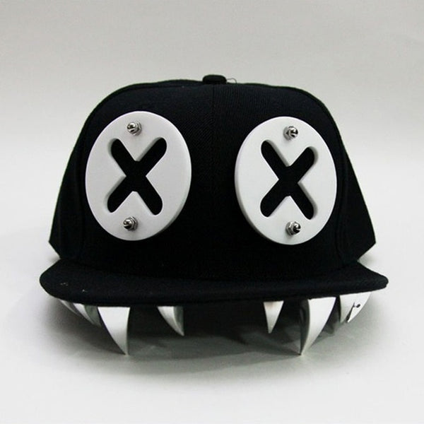 Devil Monster / Punk Hip Hop Cap / Dental Acrylic Bone (Unisex)