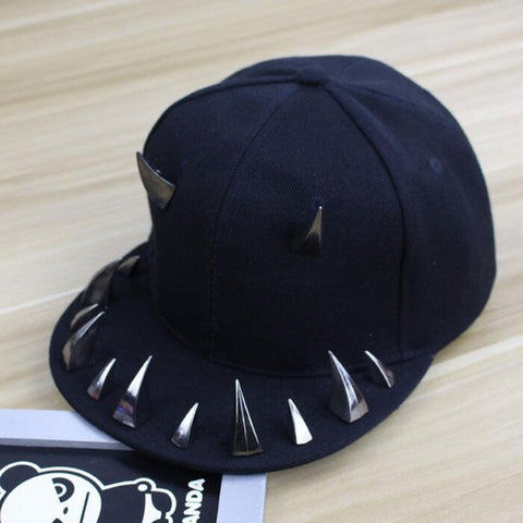 Horned Devil Monster / Punk Hip Hop Cap / Dental Acrylic Bone (Unisex)