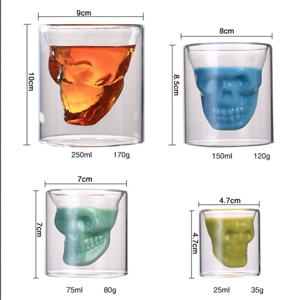 Skull Double Wall / Cocktail / Shot Glass