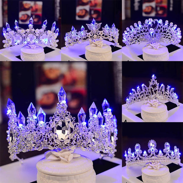 Magical Glowing LED Princess Tiaras / Costume Jewelry