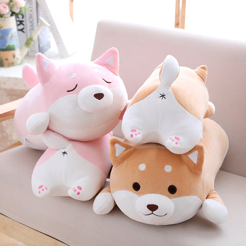 Plush Cute and Chubby Kawaii Shiba Inu Dog / 2 sizes 2 colors!