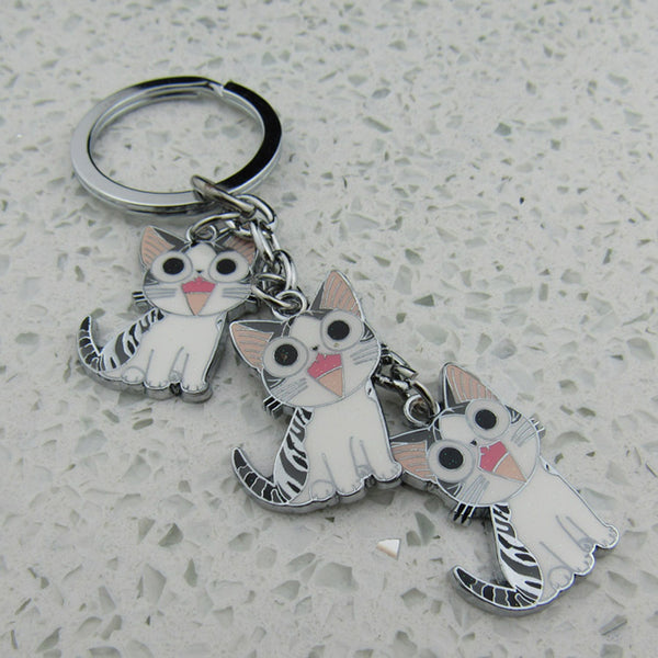 Happy Kitties Key Chain / (5 Styles)