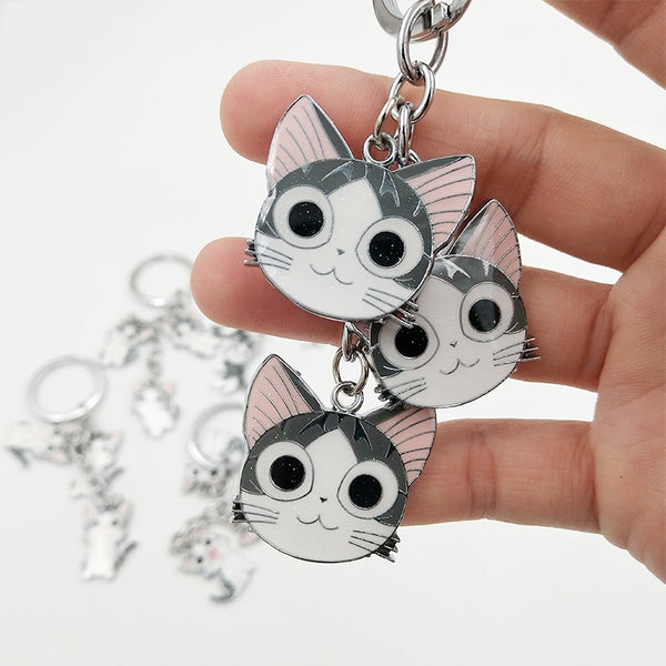 Happy Kitties Key Chain / (5 Styles)