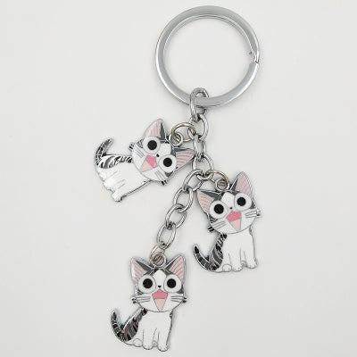 Happy Kitties Key Chain / (5 Styles)