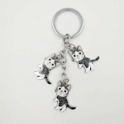 Happy Kitties Key Chain / (5 Styles)