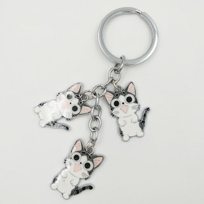 Happy Kitties Key Chain / (5 Styles)