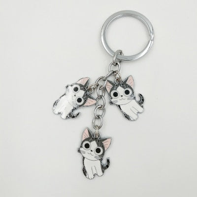 Happy Kitties Key Chain / (5 Styles)