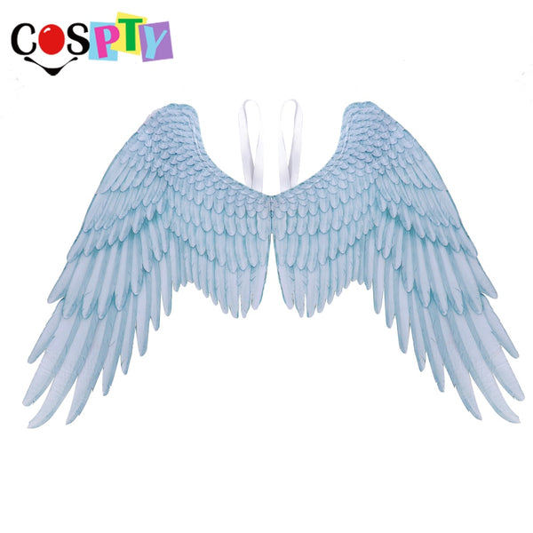 White Cosplay Feathered Wings