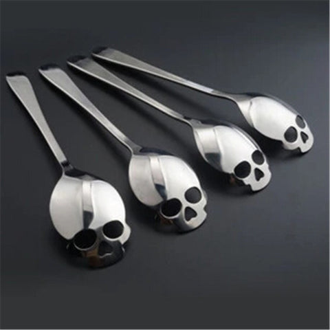 Stainless Steel Skull Spoon