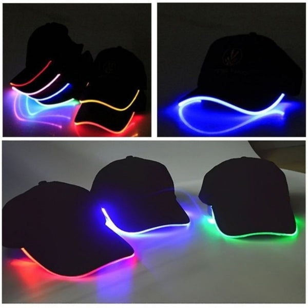 NEON LED Light Up Baseball Caps / Adjustable