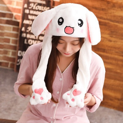 Animal Ears Plush Jumping Hats / Rabbit