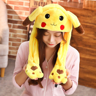 Animal Ears Plush Jumping Hats / Electric Rodent