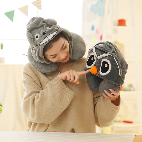 Cute Character / Hooded Neck Pillows