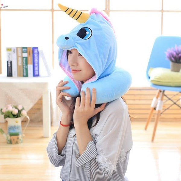 Cute Character / Hooded Neck Pillows