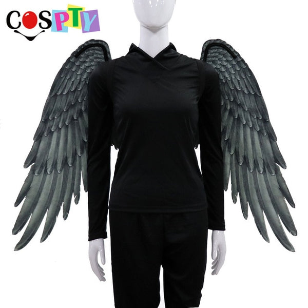 White Cosplay Feathered Wings